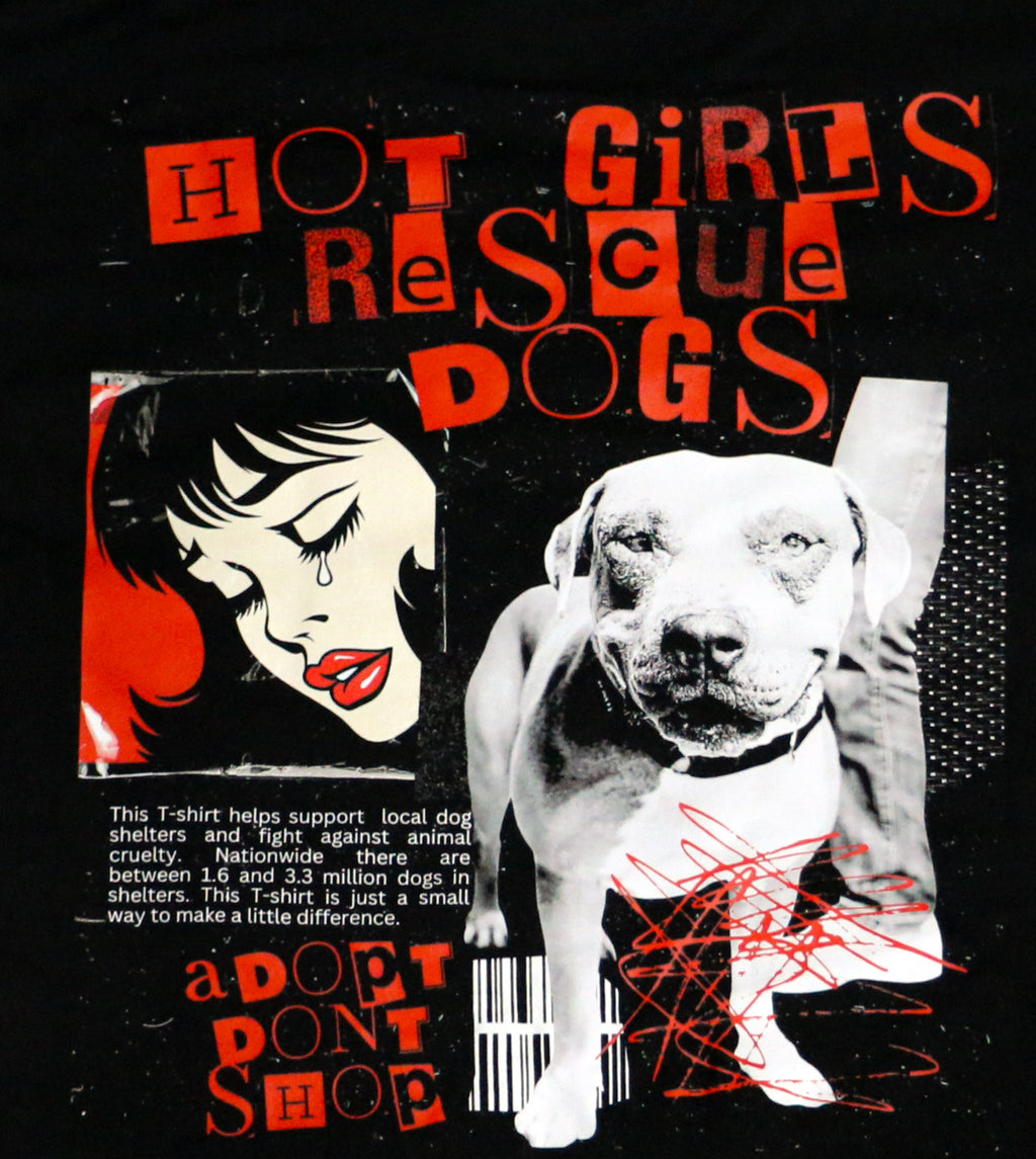 🔥 Hot Girls Rescue Dogs Tee