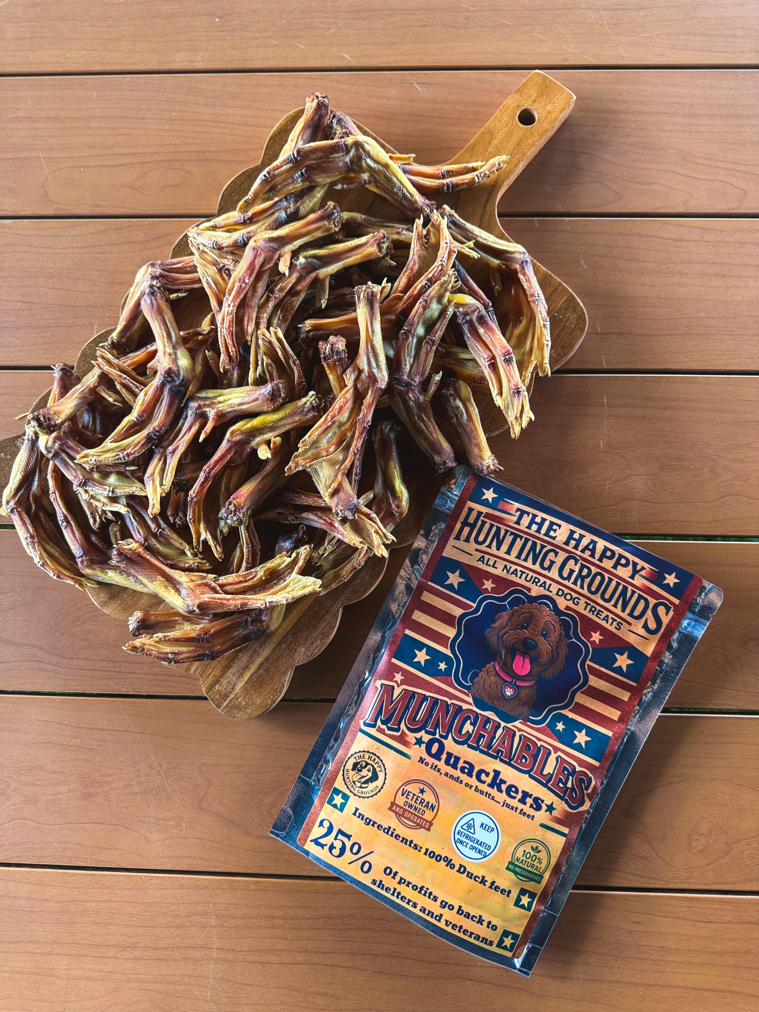 🦆 Quackers – All-Natural Duck Feet Dog Treats