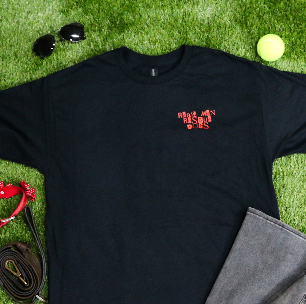 🖤 Real Men Rescue Dogs Tee