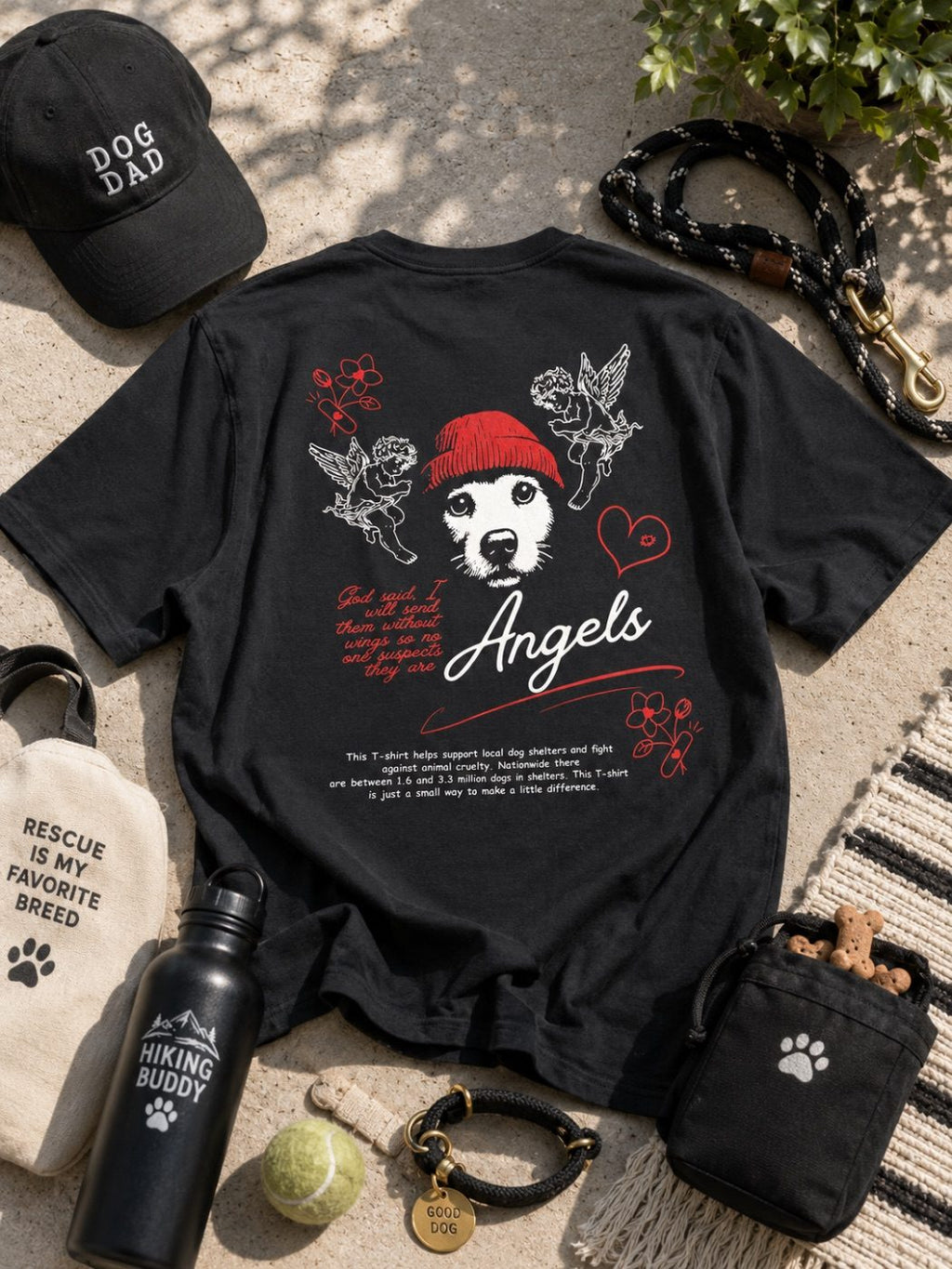 Angels Walk Among Us tee