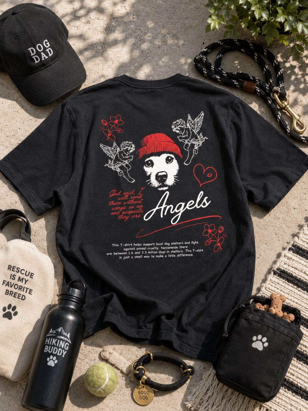 Angels Walk Among Us tee