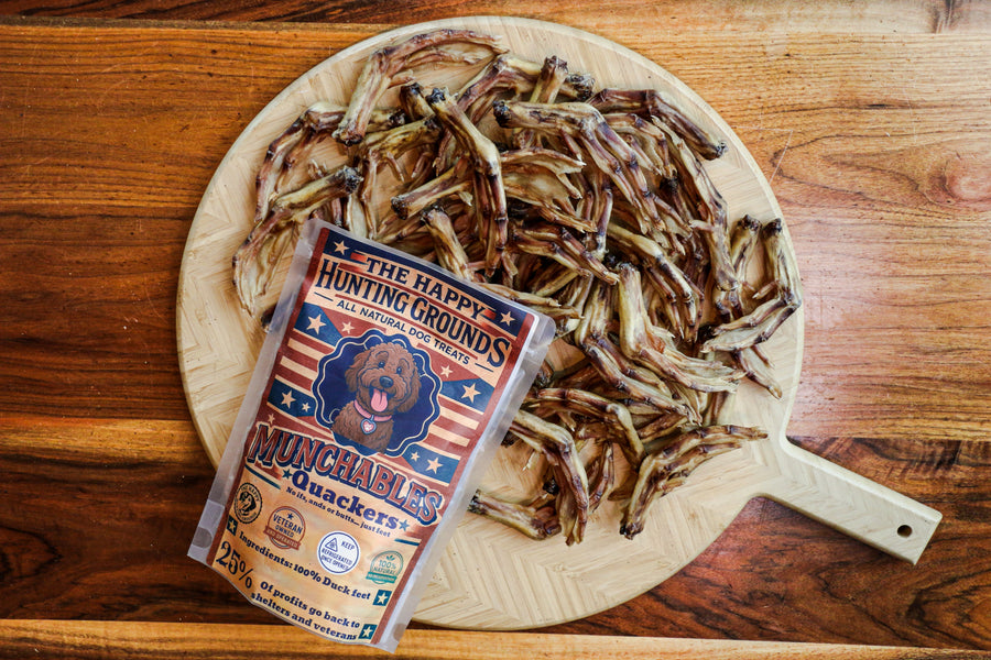 Quackers all natural duck feet dog treats