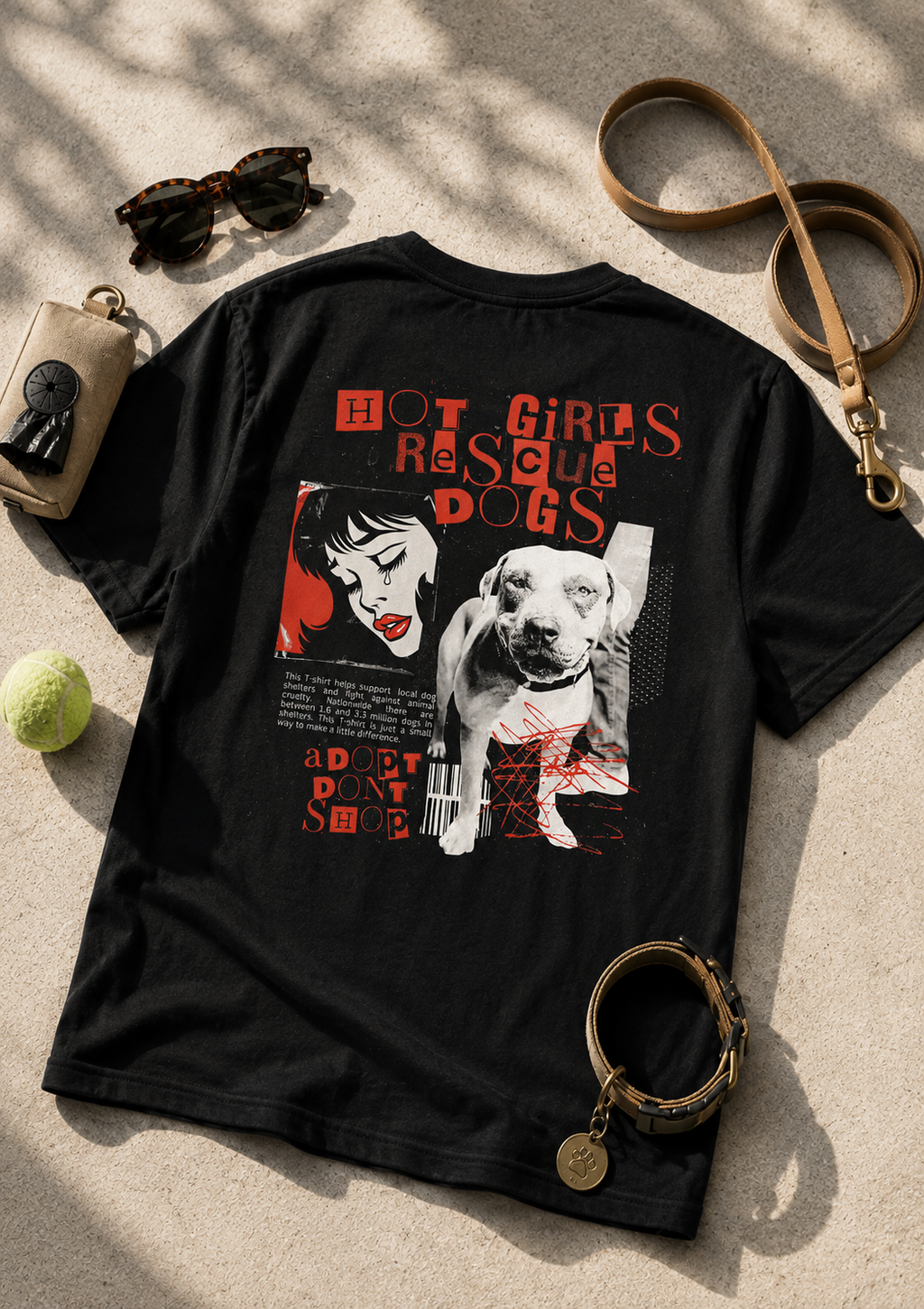 Hot Girls Rescue Dogs tee